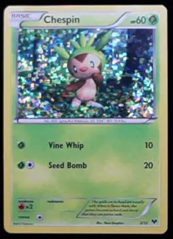 Pokemon TCG Chespin Mcdonalds Promos 2/12 Holo Promo MP - Image 1