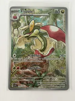 Flapple Pokemon Scarlet & Violet Surging Sparks 210/191 Illustration Rare - Image 1