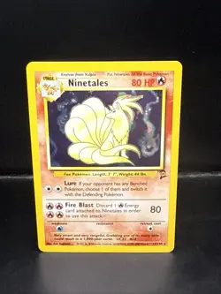 Pokemon TCG Ninetales Base Set 2 13/130 Holo Unlimited Holo Rare - Image 1