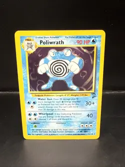 Pokemon Poliwrath 15/130 Base Set 2 Holo Rare - Image 3