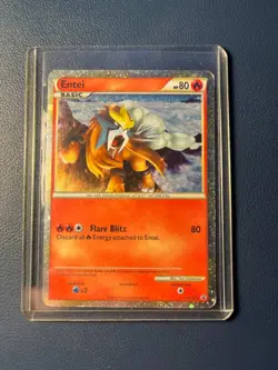 Pokemon TCG - Entei - HGSS20 - Shiny Black Star Promo Rare Holo - MP - Image 3