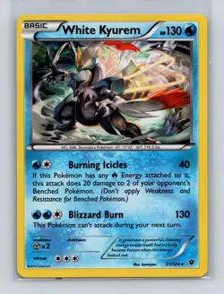 Deck Exclusives #021/124 White Kyurem - 21/124 XY Fates Collide Holo Pokemon TCG - Image 1