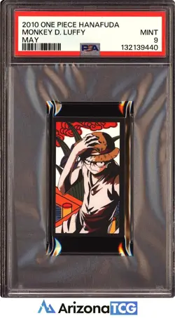 One Piece 2010 Monkey D. Luffy May One Piece Hanafuda PSA 9 - Image 1