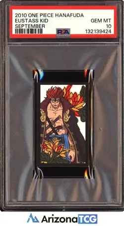 One Piece 2010 Eustass Kid September One Piece Hanafuda GEM MINT PSA 10 - Image 1