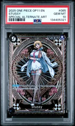2025 One Piece Stussy #085 Special Alt Op11-A Fist Of Divine Speed Art PSA 10 - Image 1