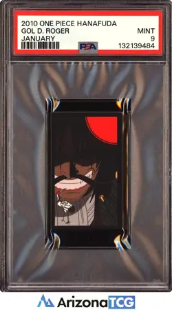 One Piece 2010 Gol D. Roger January One Piece Hanafuda PSA 9 - Image 1
