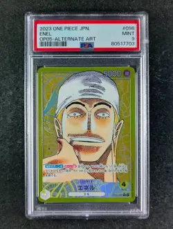 2023 One Piece ENEL #OP05-098 Awakening Of The New Era Alternate Art PSA 9 - Image 1