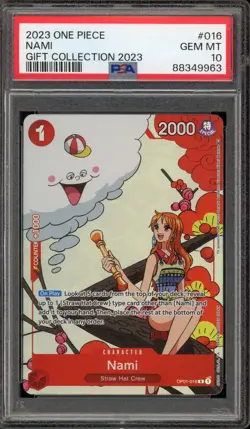One Piece CCG Nami Gift Coll. 2023 OP01-016 PSA 10 Gem Mint - Image 1