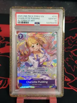 Charlotte Pudding PRB02 010 Alt Art Premium Booster Vol. 2 Foil. PSA 10 POP 34 - Image 1