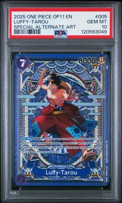 2025 One Piece Luffy-Tarou #005 Sp Alt Op11-A Fist Of Divine Speed Art PSA 10 - Image 1