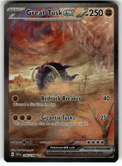 Great Tusk ex 246/198 SV01: Scarlet & Violet Base Set NM Pokemon Card TCG - Image 1