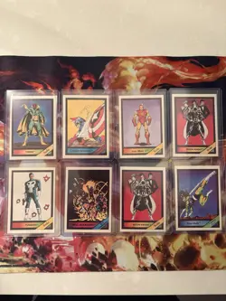1987 Marvel 8 Trading Cards Lot - Capitain America, Iron Man 2 - Image 1