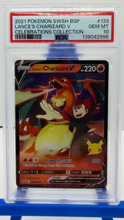 Lance's Charizard V SWSH133 SWSH: Sword & Shield Promo Cards Holo - Image 1