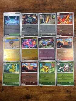 Lot of 12 Pokemon Reverse Holo Cards Mega Evolutions - Mixed Bundle Mint/ NM - Image 1
