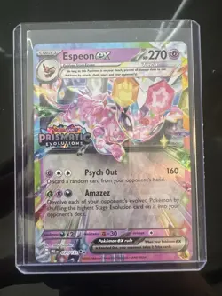 Pokemon Espeon EX TCG Double Rare Holo Card 034/131 SV Prismatic Evolutions MINT - Image 3