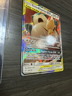 Eevee & Snorlax GX 120/181 Sm-Team Up Holo Card Near Mint Condition - Image 4