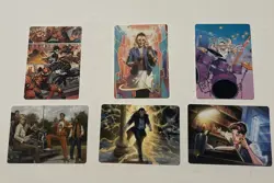 MTG Spider-man Art Series 6 Card Lot Gold Stamp Gwen Stacy Peter Parker Rare - Image 1