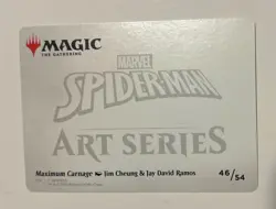 MTG Spider-man Art Series 6 Card Lot Gold Stamp Gwen Stacy Peter Parker Rare - Image 3