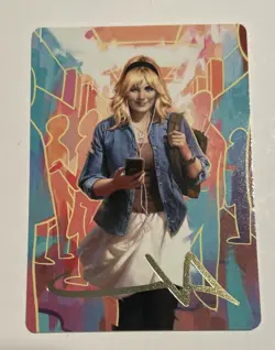MTG Spider-man Art Series 6 Card Lot Gold Stamp Gwen Stacy Peter Parker Rare - Image 4