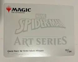MTG Spider-man Art Series 6 Card Lot Gold Stamp Gwen Stacy Peter Parker Rare - Image 5