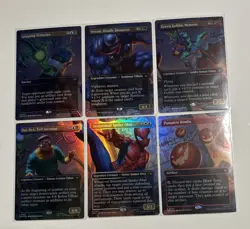 MTG Spider-man Scene Box 18 Card Master Set Regular Foil Art Borderless Extended - Image 2
