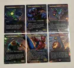 MTG Spider-man Scene Box 18 Card Master Set Regular Foil Art Borderless Extended - Image 3