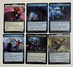 MTG Spider-Man Borderless Extended Art 59 Card Lot Mythic Rare Uncommon Foil Reg - Image 4