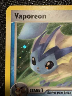 Pokemon TCG Vaporeon Unseen Forces Holo Rare 19/115 LP Excellent Condition Card - Image 3