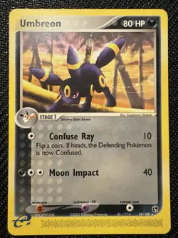 Pokemon TCG Umbreon EX Sandstorm 24/100 Rare Near Mint NM Card - Image 1