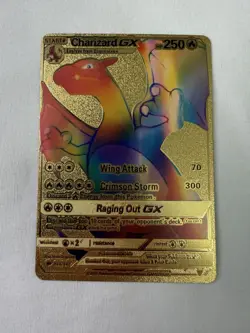 Charizard GX Gold Textured Pokemon Card 150/147 - Image 1