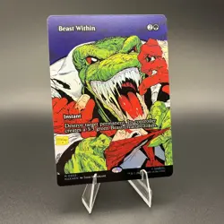 Beast Within BORDERLESS FOIL Mythic 0033 MAR Magic The Gathering Spider-Man MTG - Image 1