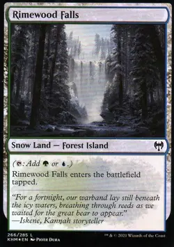 Rimewood falls 266/285 Kaldheim Common Foil Magic The Gathering NM-Mint - Image 1