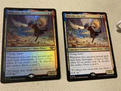 2 x mtg Malcolm the Eyes, 1 foil, Outlaws of Thunder Junction, unplayed - Image 1