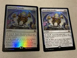 2 x mtg Fabrication Foundry, 1 is foil, Lost Caverns of Ixalan, unplayed - Image 1