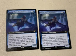 2 x mtg Storm Fleet Negotiator, borderless, Lost Caverns of Ixalan Commander - Image 1