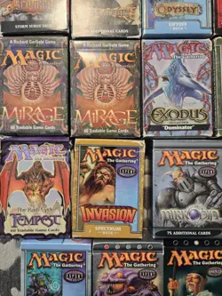 MAGIC THE GATHERING MTG 19 EMPTY STARTER DECK BOX LOT RULEBOOKS - Image 1