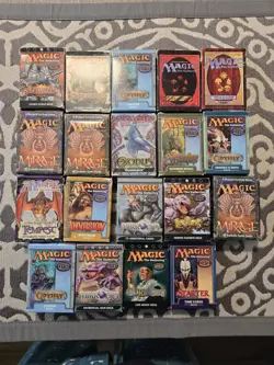 MAGIC THE GATHERING MTG 19 EMPTY STARTER DECK BOX LOT RULEBOOKS - Image 2