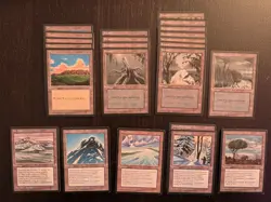 ICE AGE * Basic and Uncommon/Rare Lands Lot of 73 * Mostly NM * MtG - Image 1