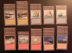 ICE AGE * Basic and Uncommon/Rare Lands Lot of 73 * Mostly NM * MtG - Image 2