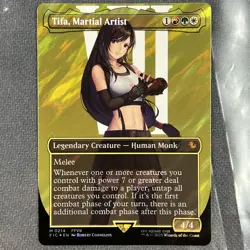 Tifa, Martial Artist 0214 Borderless Surge Foil Commander: FINAL FANTASY MTG TCG - Image 1