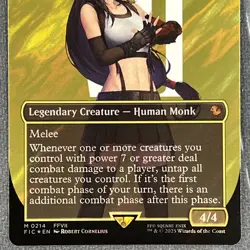 Tifa, Martial Artist 0214 Borderless Surge Foil Commander: FINAL FANTASY MTG TCG - Image 3