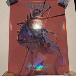 (New Foil) Final Fantasy Promo Poster - Firion: Magic the Gathering MTG 18x24 - Image 1