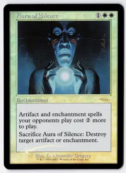 Aura of Silence - Foil - MTG Friday Night Magic 2002 - RareCo - Image 1