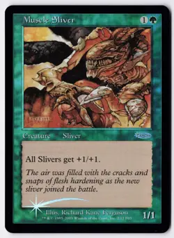Muscle Sliver - Foil - MTG Friday Night Magic 2003 - RareCo - Image 1