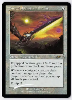 Sword of Feast and Famine - Foil - MTG Judge Promo - RareCo - Image 1