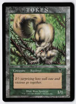 Squirrel Token (Odyssey) - MTG Magic Player Rewards 2002 - RareCo - Image 1