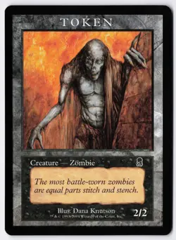 Zombie Token (Odyssey) - MTG Magic Player Rewards 2002 - RareCo - Image 1