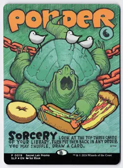 Ponder - Foil - Borderless - MTG Secret Lair Showdown - RareCo - Image 1