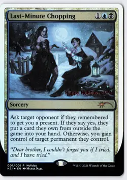 Last-Minute Chopping - Foil - MTG Special Occasions: Happy Holidays - RareCo - Image 1