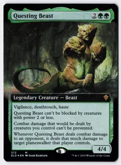 Questing Beast - Foil - Extended Art - MTG Throne of Eldraine - RareCo - Image 1